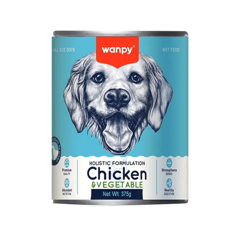 Wanpy Dog Canned Food Chicken & Vegetable 375g