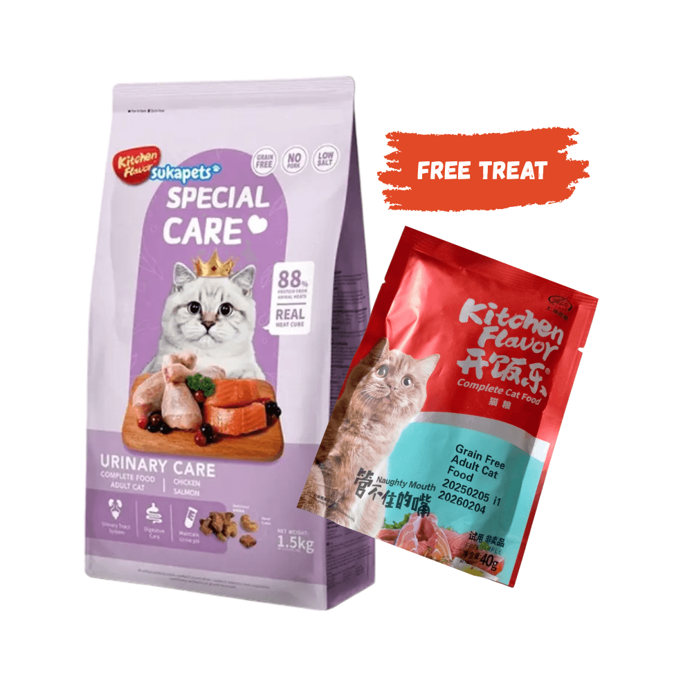 Kitchen Flavor Special Care Urinary Care Complete Food for Adult Cat 1.5kg (FREE TREAT)