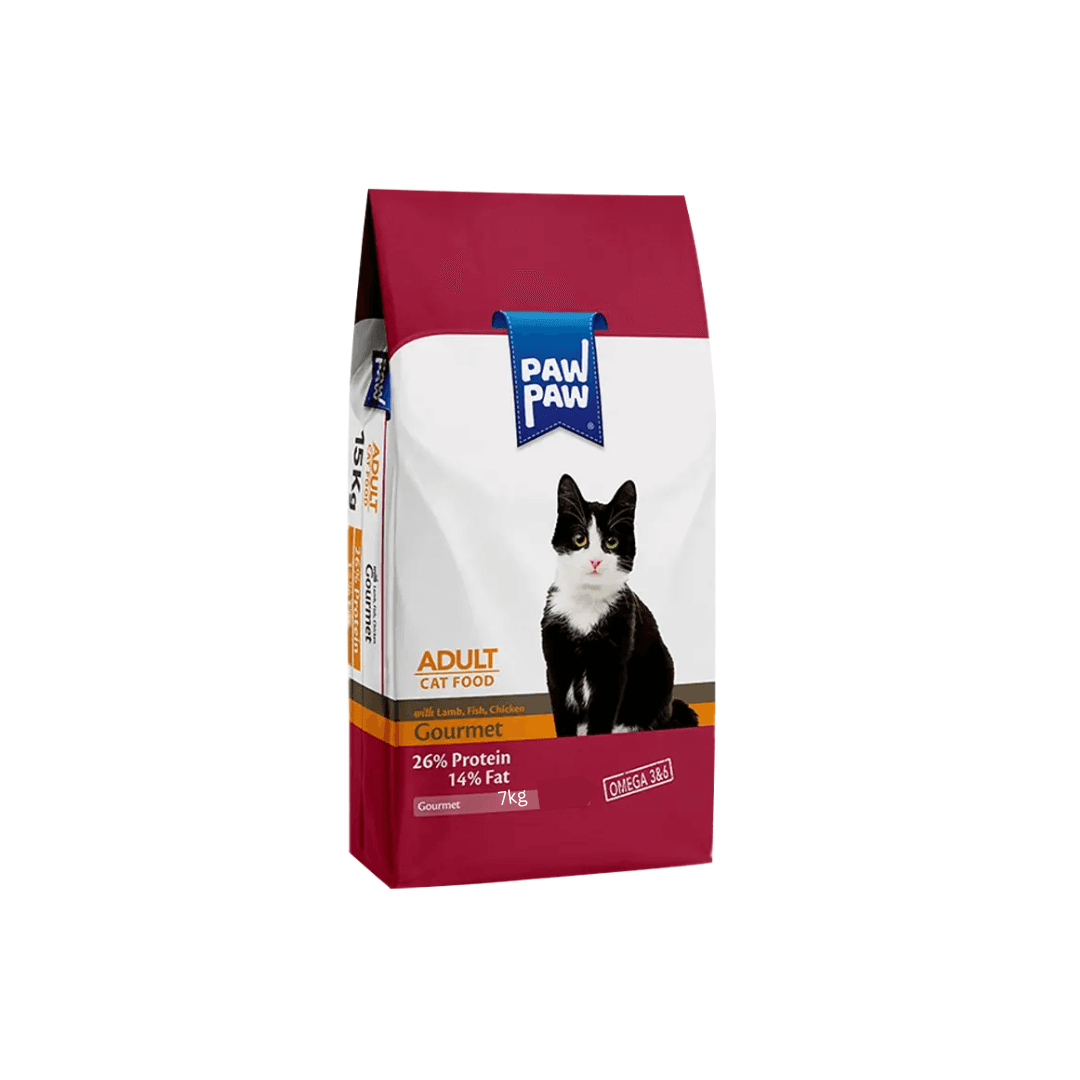 Paw Paw Adult Dry Cat Food Gourmet 7kg