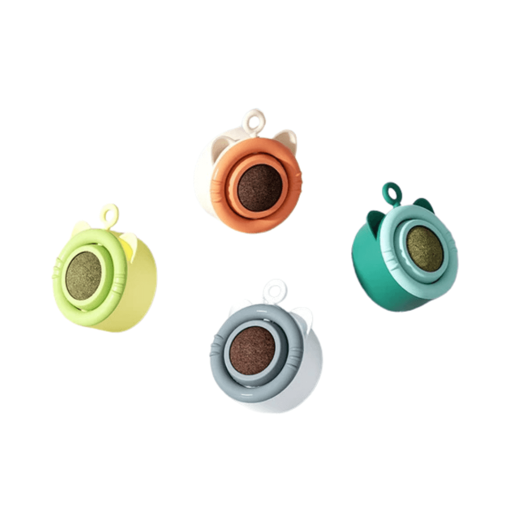 360° Rotating Wall Mounted Catnip Toy Ball