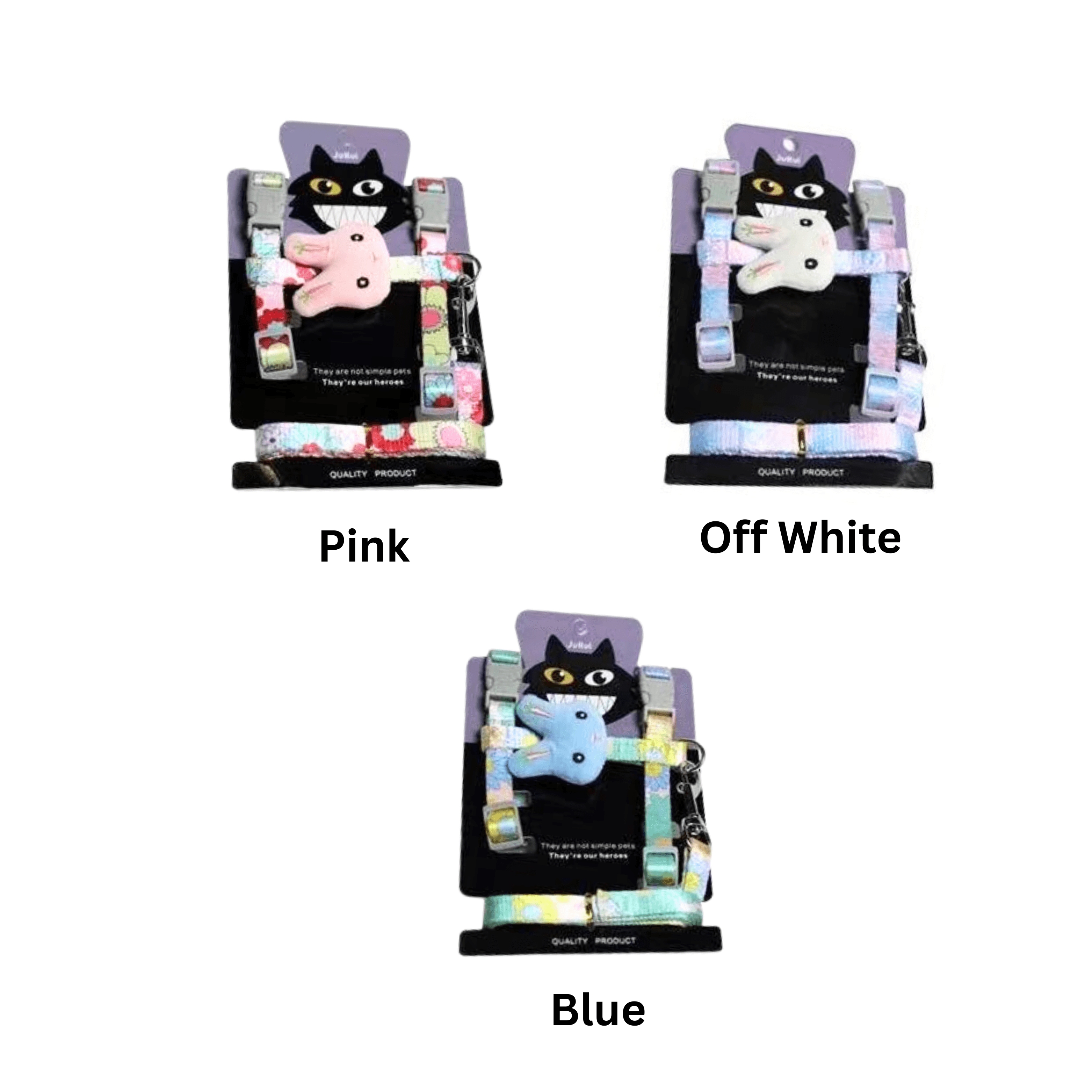 Adjustable Doll Cat Harness & Training Collar