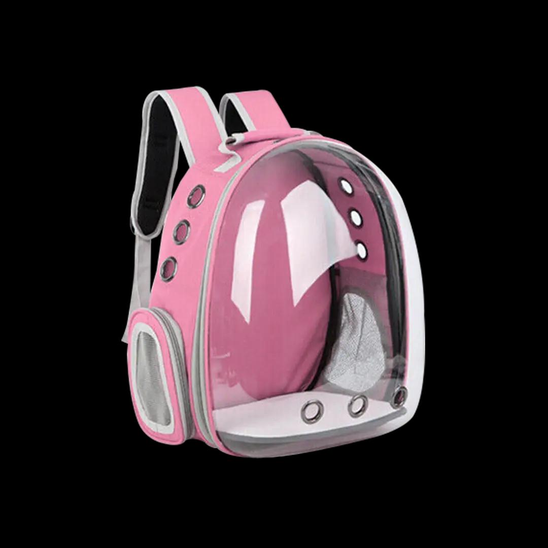 Pet Travel Backpack Carrier Cage Transparent Glass Bag