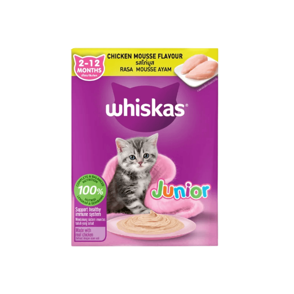 Whiskas Pouch Junior Chicken Mousse 80g