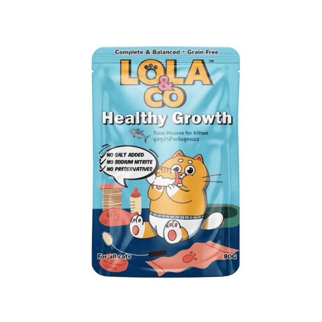 Lola & Co Healthy Growth Kitten Pouch Tuna Mousse 80g