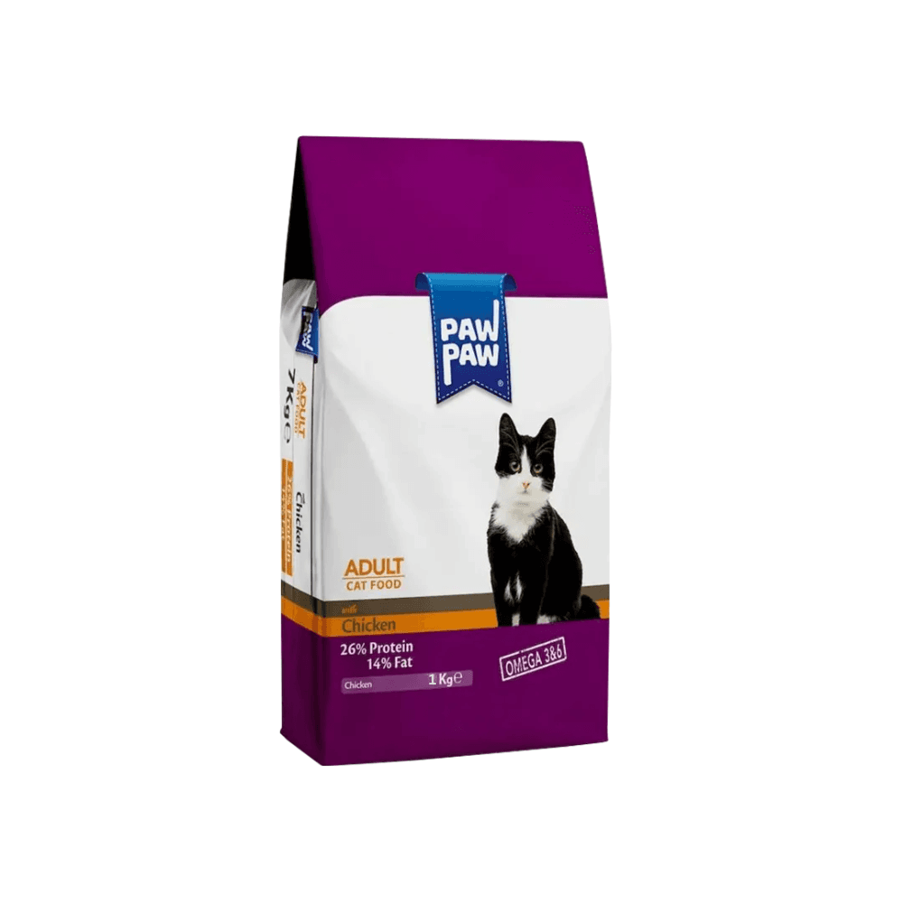 Paw Paw Adult Dry Cat Food Chicken 1kg