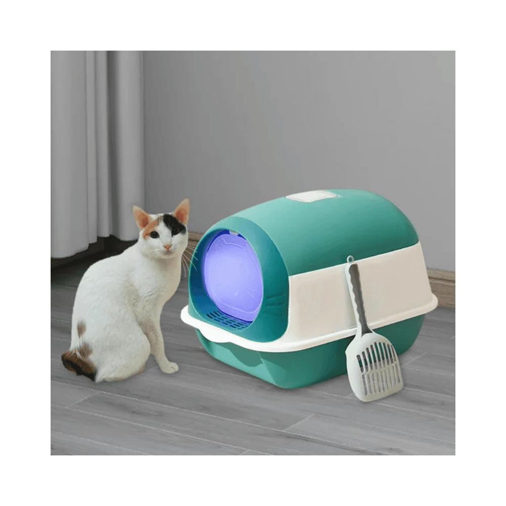 Premium Hooded Cat Litter Box Fully Enclosed Cat Litter Tray