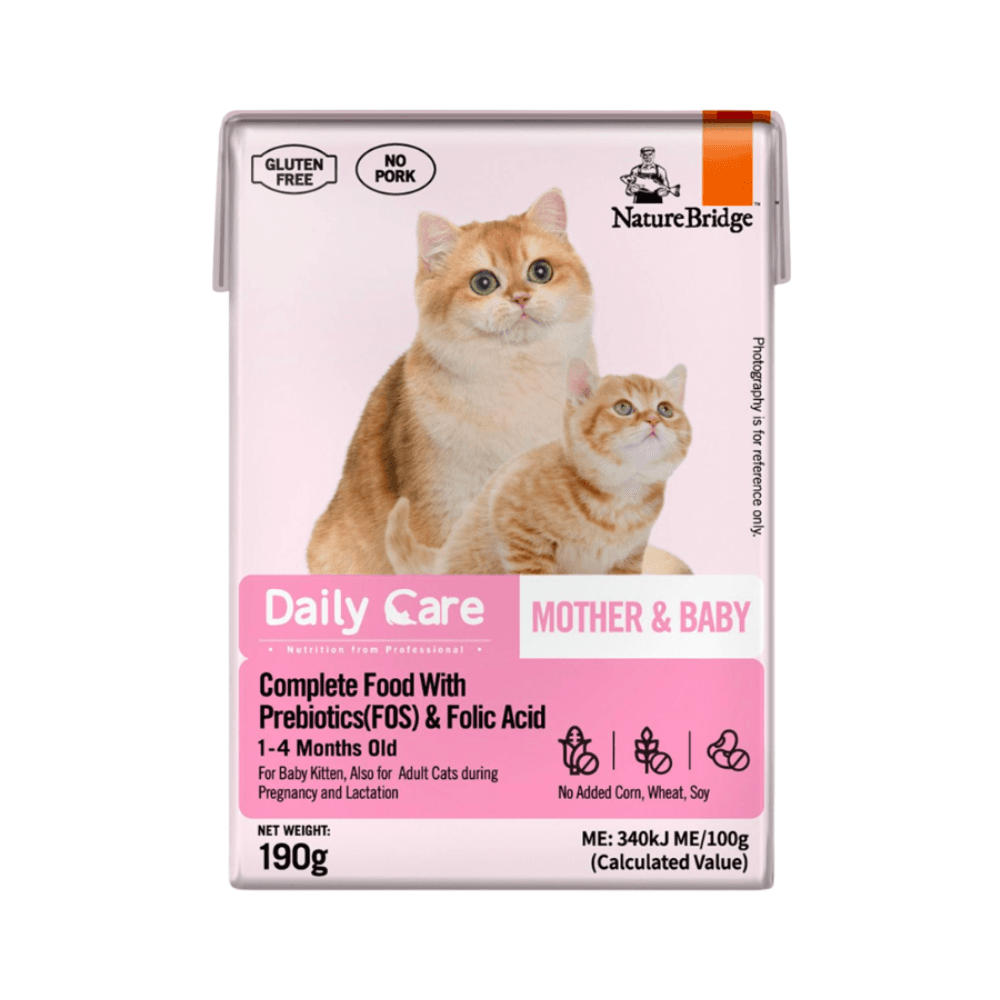 Nature Bridge Daily Care Wet Cat Food Pate Mother & Baby 190gm