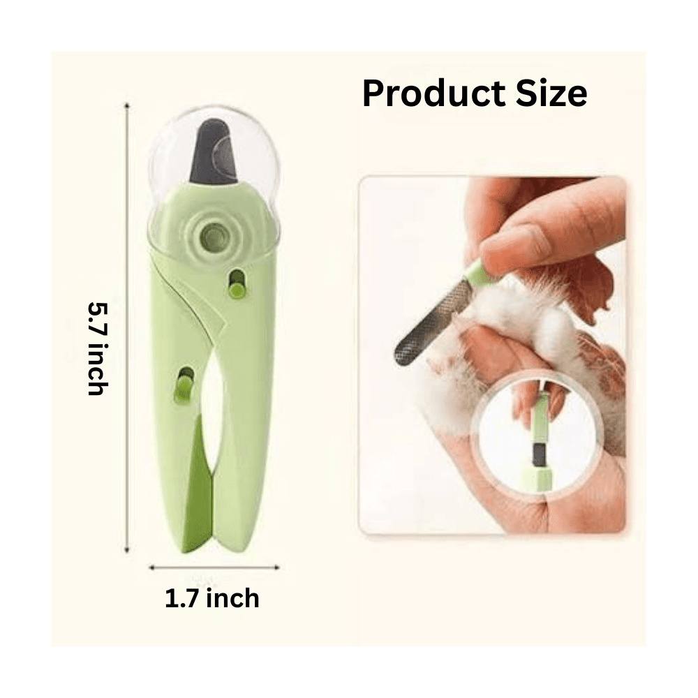 Professional Pet Nail Clippers with Adjustable Hole Including LED Light For Cats & Dogs