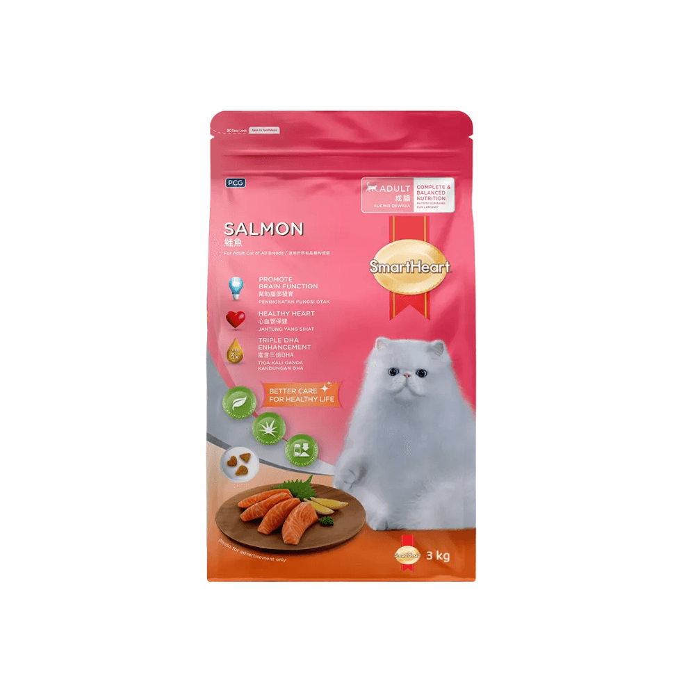 SmartHeart Adult Cat Food Salmon 3kg