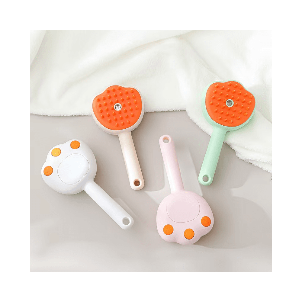 3 in 1 Rechargeable Bear Claw Pet Spray Cleaning Massage Comb Grooming Brush