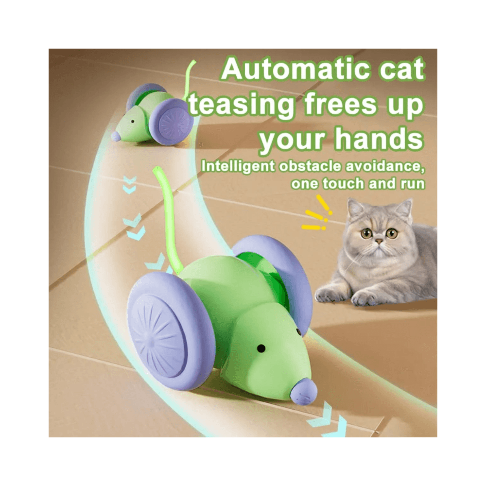 Rechargeable Interactive Electric Mouse Car Automatic Toy