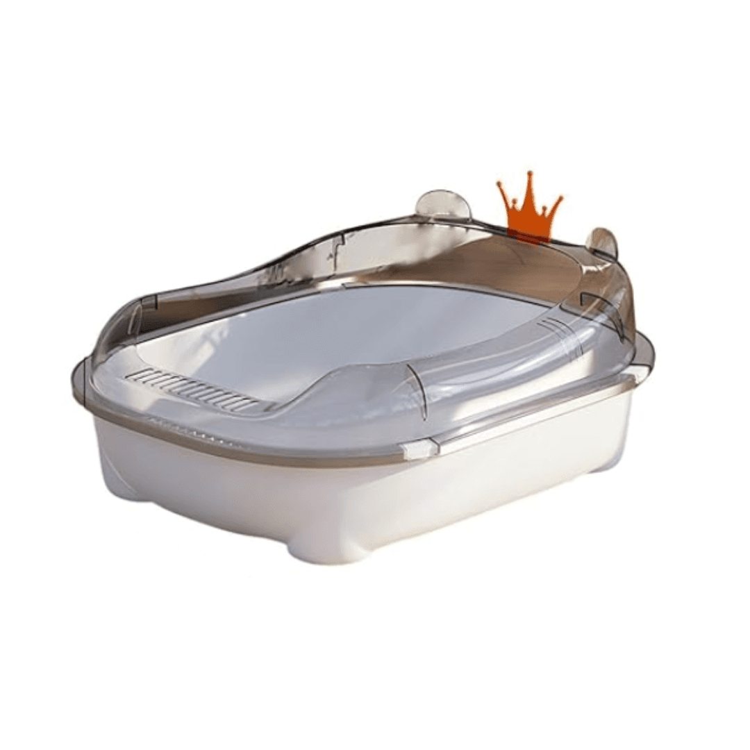 Half Enclosed Cat Litter Box Crown