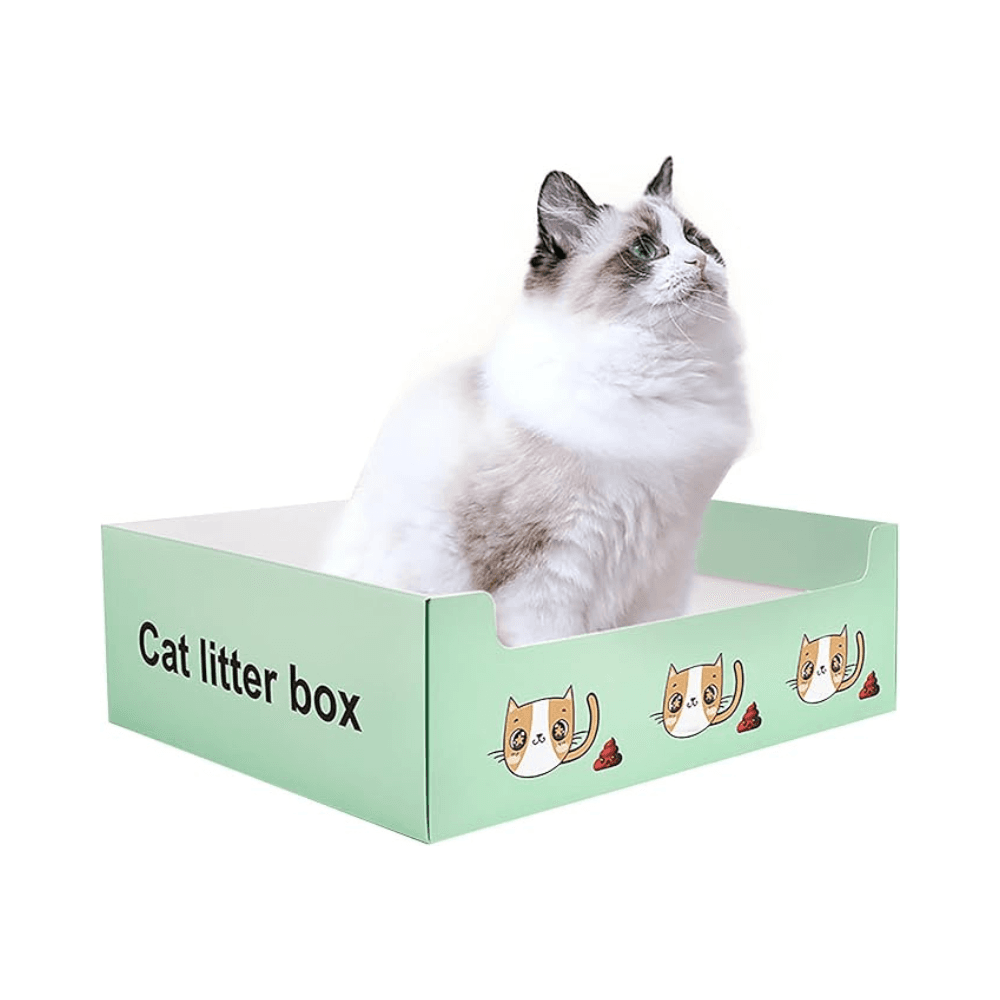 Large Disposable & Portable Folding Cat Litter Box