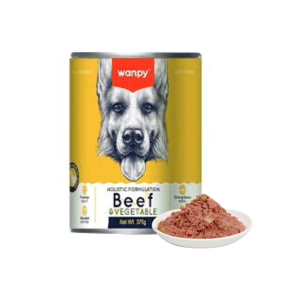 Wanpy Dog Canned Food Beef & Vegetables 375g