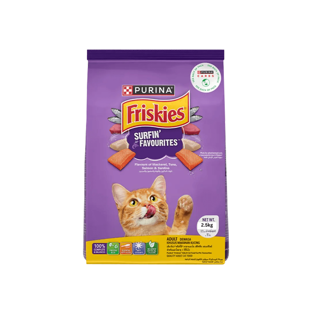 Purina Friskies Adult Cat Food Surfin & Turfin Favourites 2.5kg