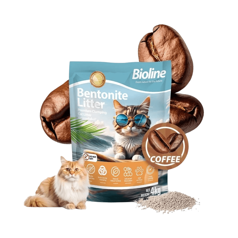 Bioline Premium Bentonite Cat Litter Coffee 4kg
