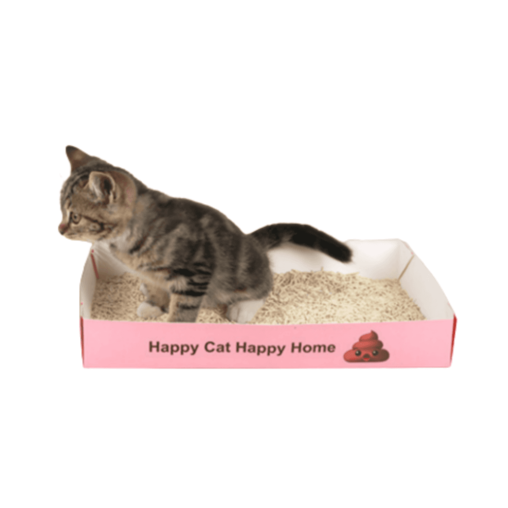 Medium Disposable & Portable Folding Cat Litter Box