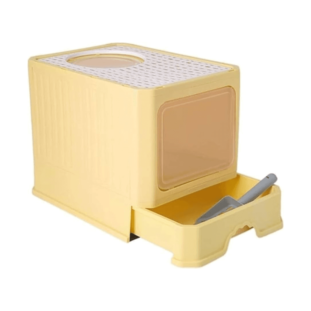 Fully Closed Multifunctional Exclusive Slider Litter Box for Fresh Home Environment