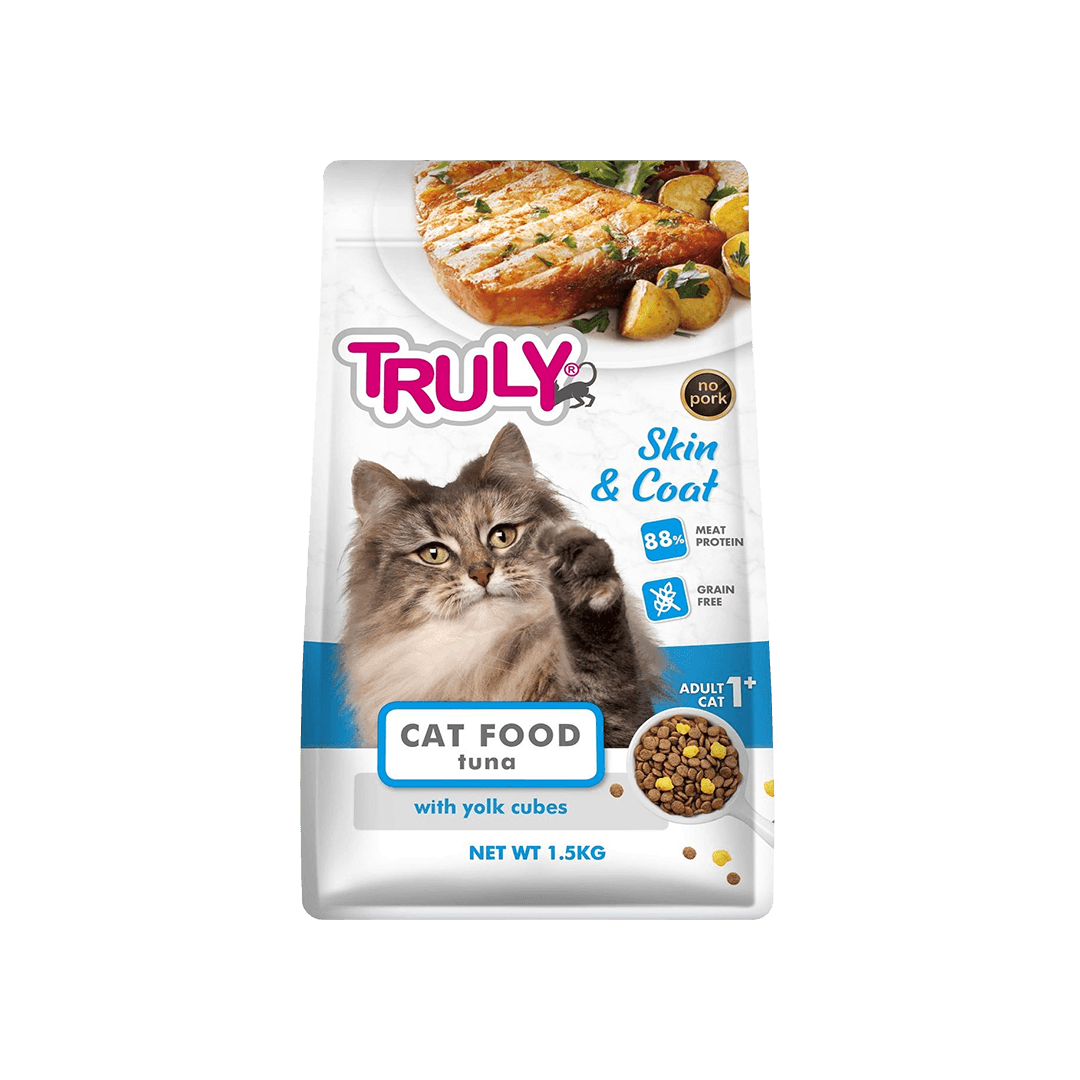 Truly Grain Free Super Premium Dry Cat Food Skin & Coat Adult Tuna 1.5KG