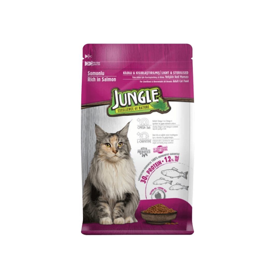 Jungle Adult Dry Cat Food Salmon 1.5kg