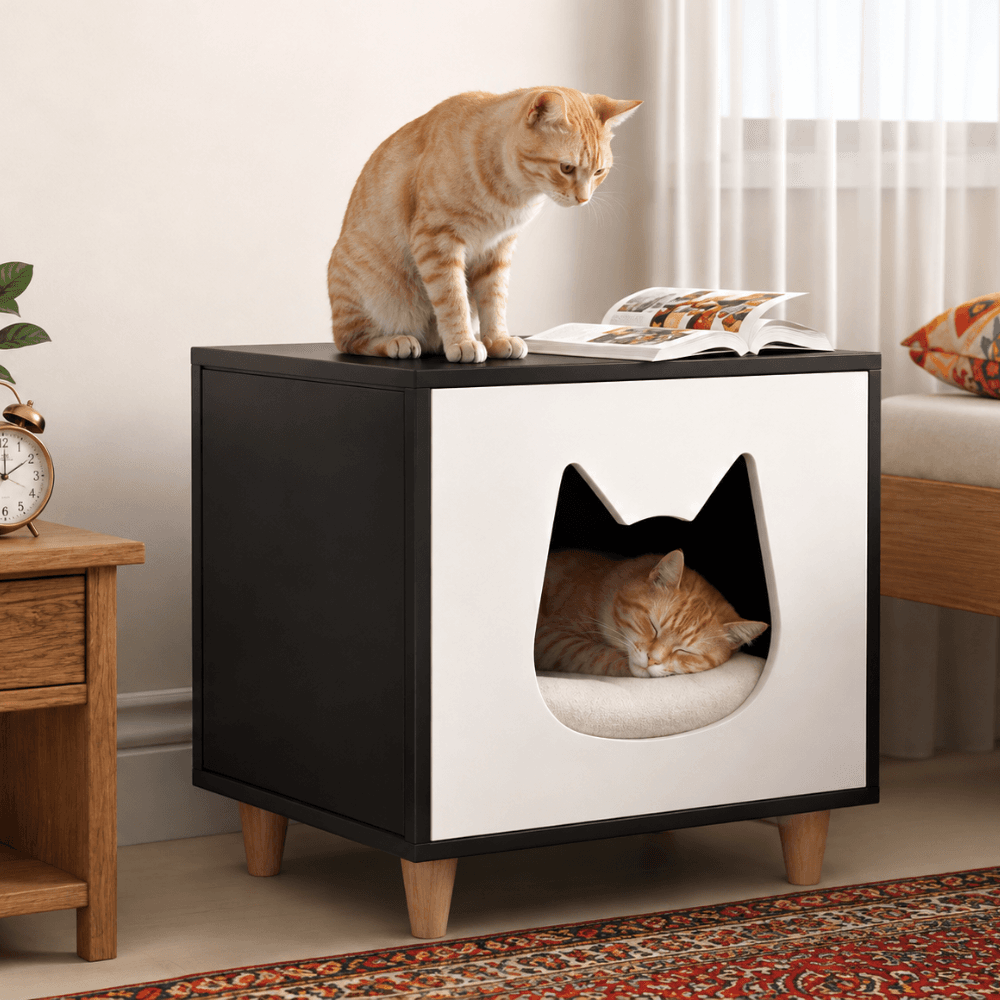 The Diamond Den Wooden Cat House