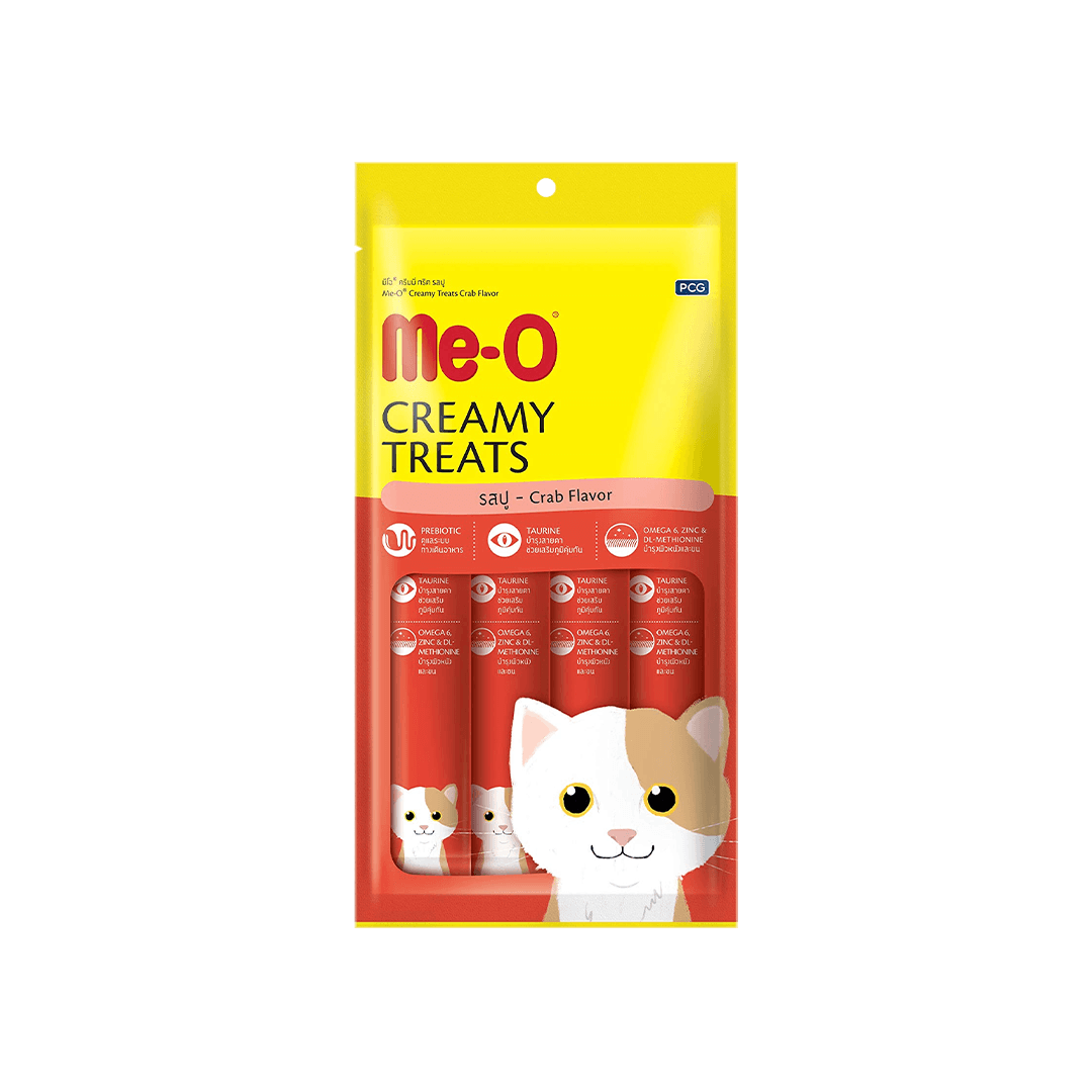 Me-O Creamy Treats Crab Flavor 15g*4