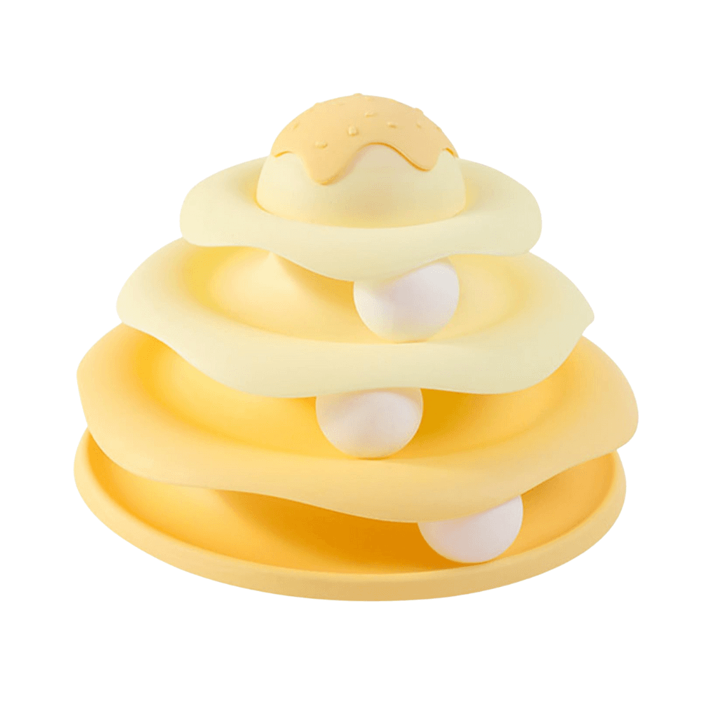 Ice Cream Design Cat Tower Toy with Ball