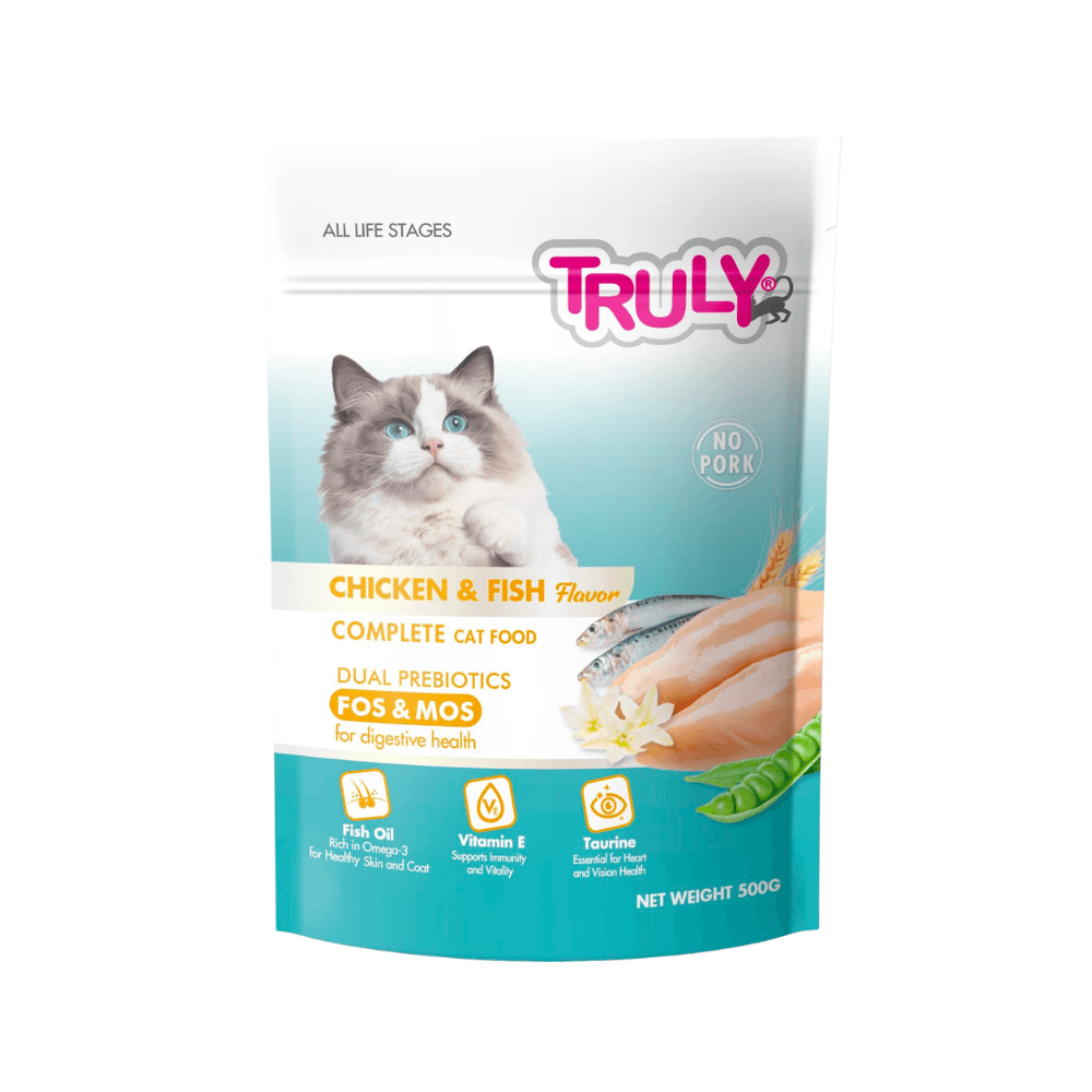 Truly All Life Stages Cat Food Chicken & Fish 500g (Buy 2 Get 1 Free)