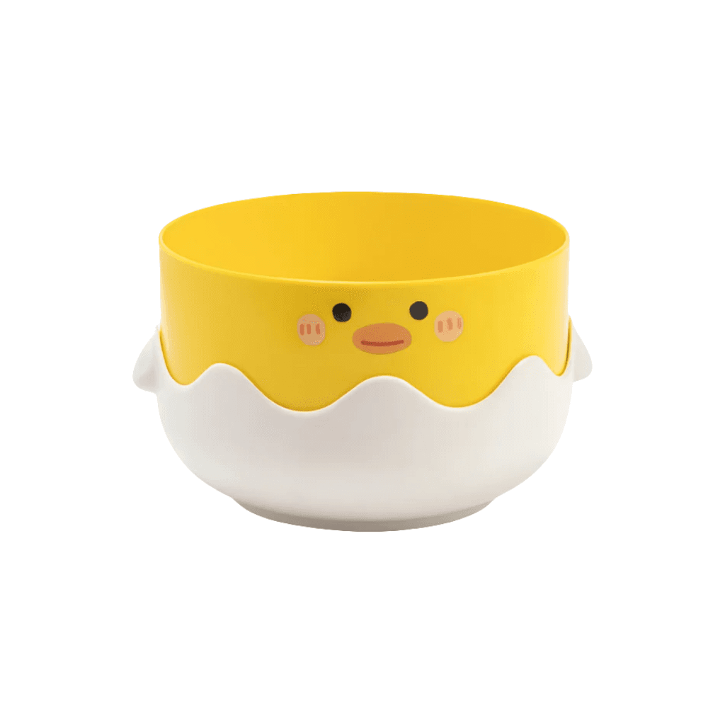 Premium Pet Eggshell Food Bowl with Plastic Neck Protection