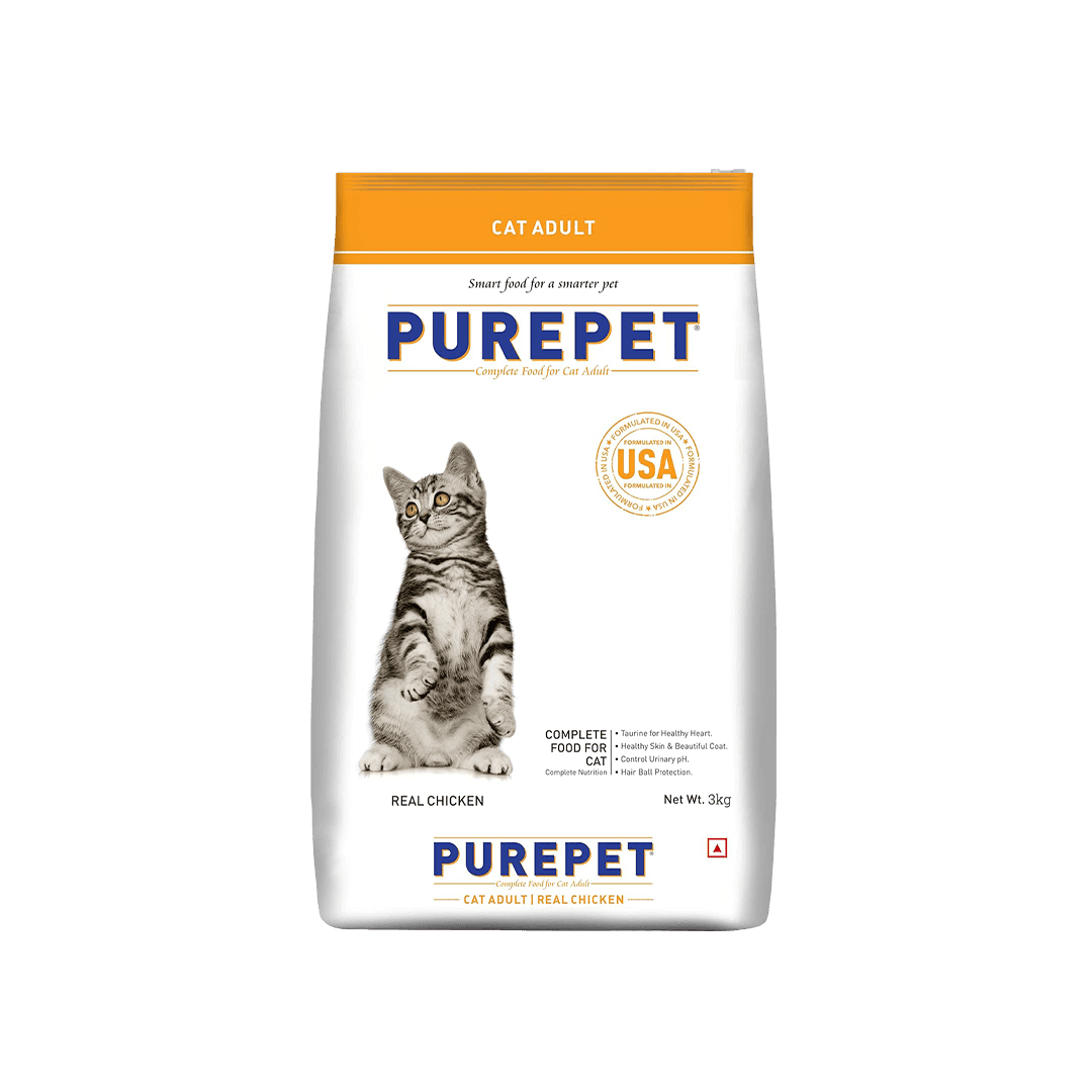 Purepet Adult Cat Food Real Chicken 3kg