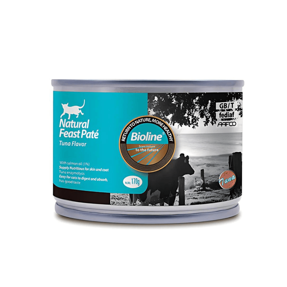Bioline Natural Feast Cat Complete Canned Food Tuna Pate 170g