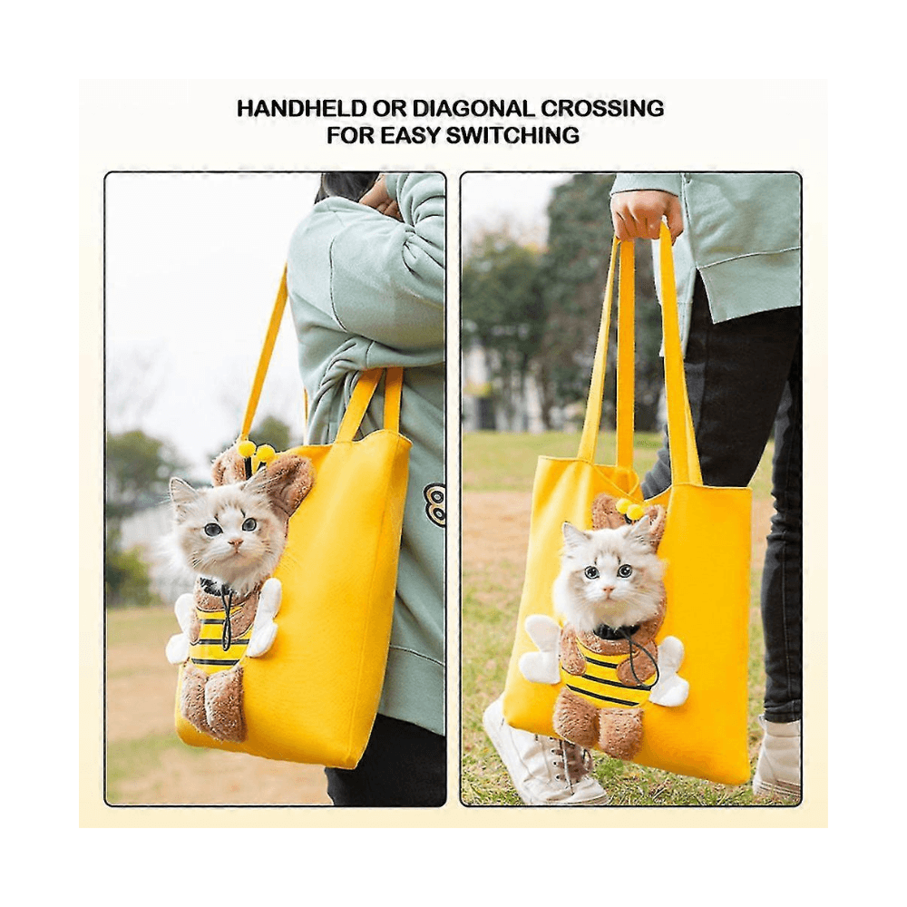 Breathable Pet Carrier Shoulder Bag for Outings, Walks & Travels