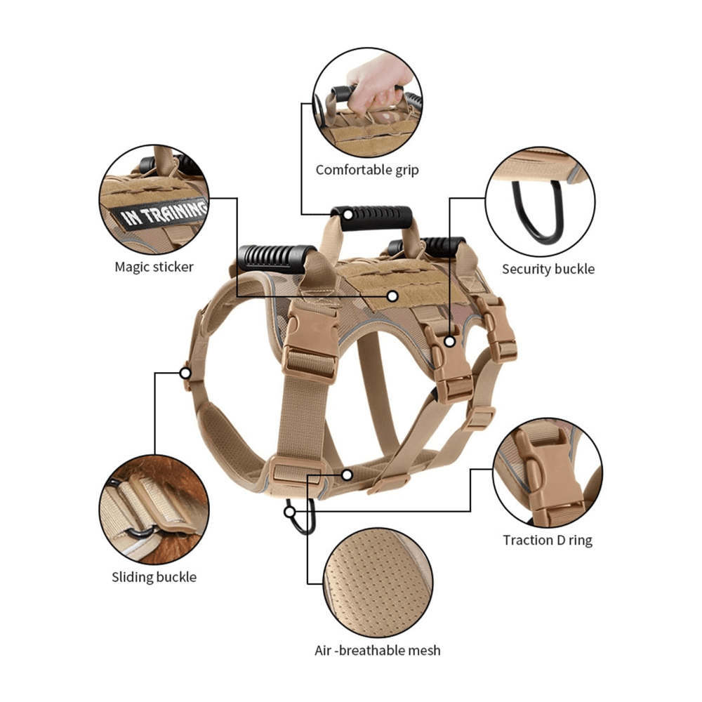 Heavy Duty Premium Tactical Dog Vest