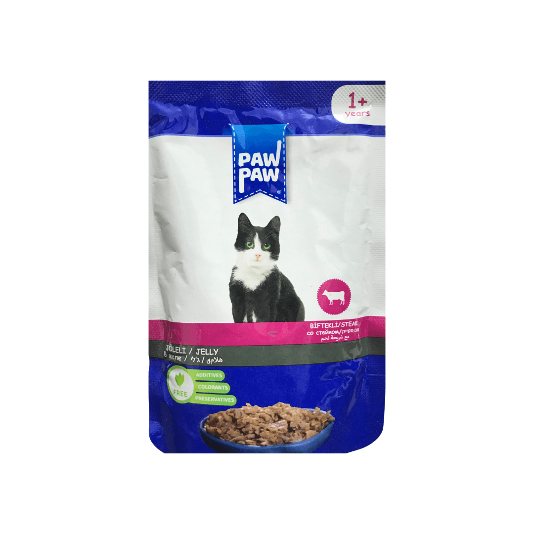 Paw Paw Pouch Adult Beef Steak 85g