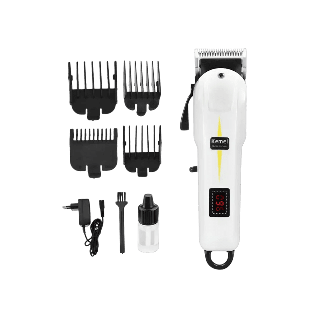Premium Kemei Rechargeable Electric Pet Cat & Dog Professional Trimmer Grooming Kit