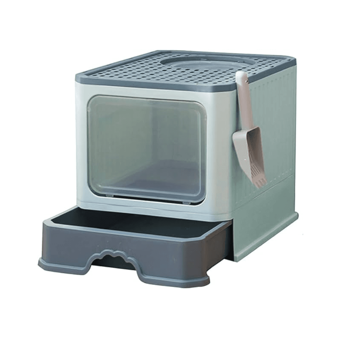 Fully Closed Multifunctional Exclusive Slider Litter Box for Fresh Home Environment