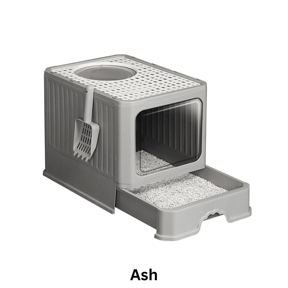 Fully Closed Multifunctional Exclusive Slider Litter Box for Fresh Home Environment
