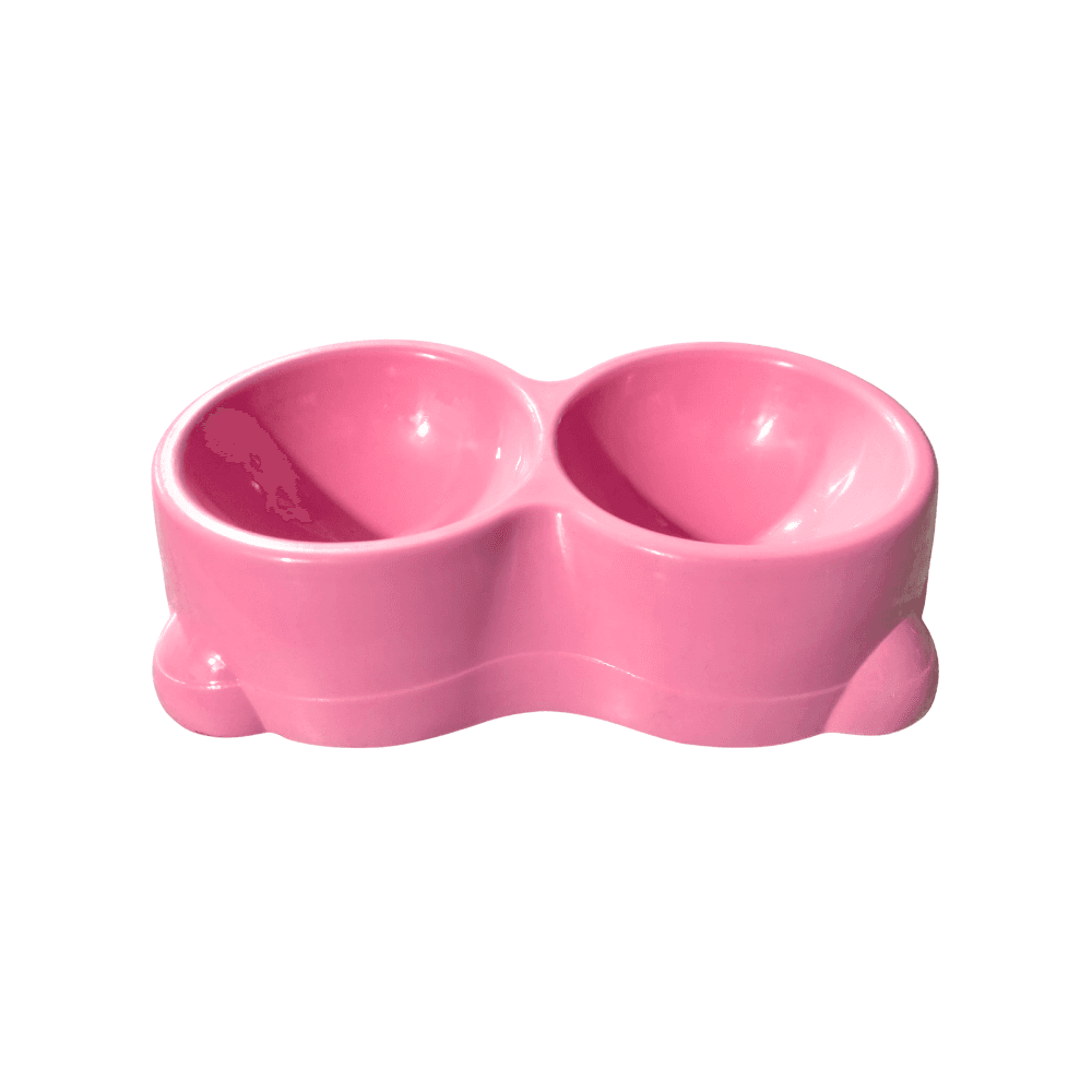 2 in 1 Plastic Pet Food Bowl