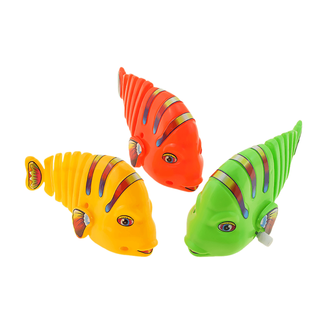 Plastic Wind-Up Spring Fish Toy