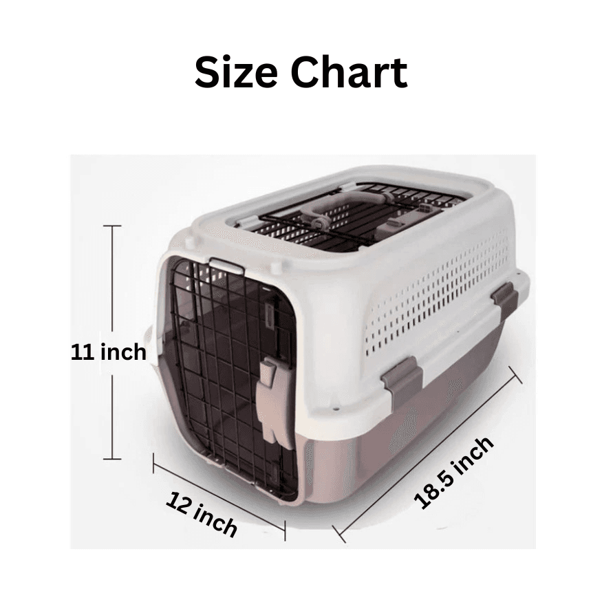 Medium Size Premium Travel Carrier Cage Box with Sky Window