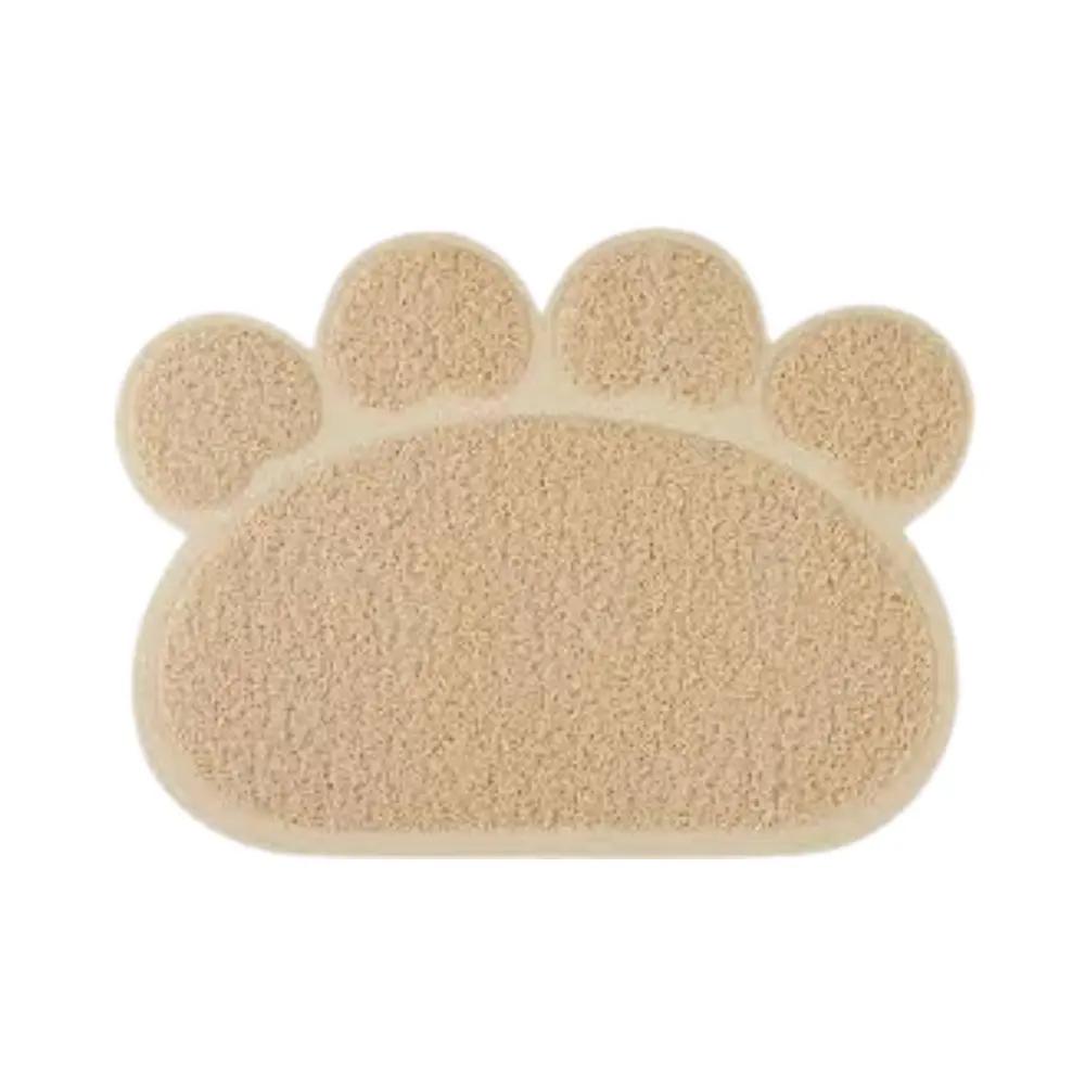 Multipurpose Cat Litter Mat Litter Box Pad Paw Shape
