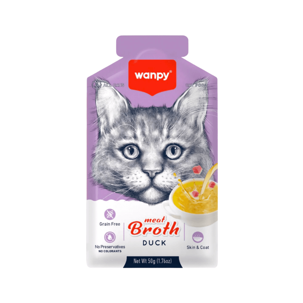 Wanpy Meat Broth Cat Pouch Duck 50gm