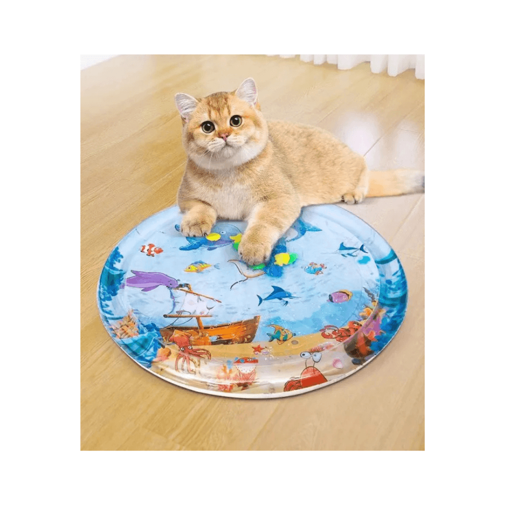Comfortable Summer Cooling Pet Water Bed Ice Pad Sleeping Round Mat for Cats & Dogs