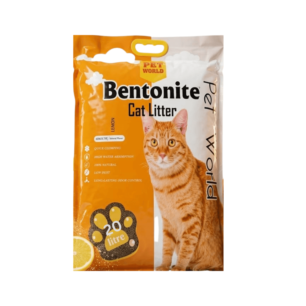Pet World Bentonite Cat Litter Lemon 20L