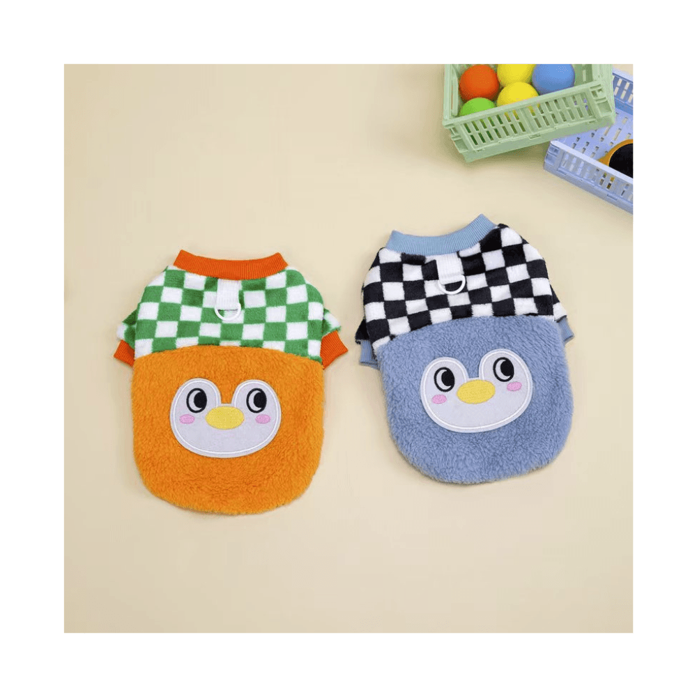 Ultra Soft Cartoon Penguin Cat Sweater Dress