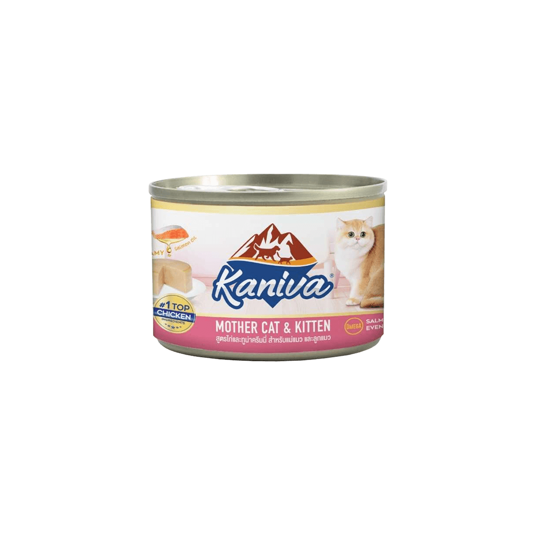 Kaniva Canned Food Mother Cat & Kitten Chicken, Tuna & Creamy Salmon Oil 170g
