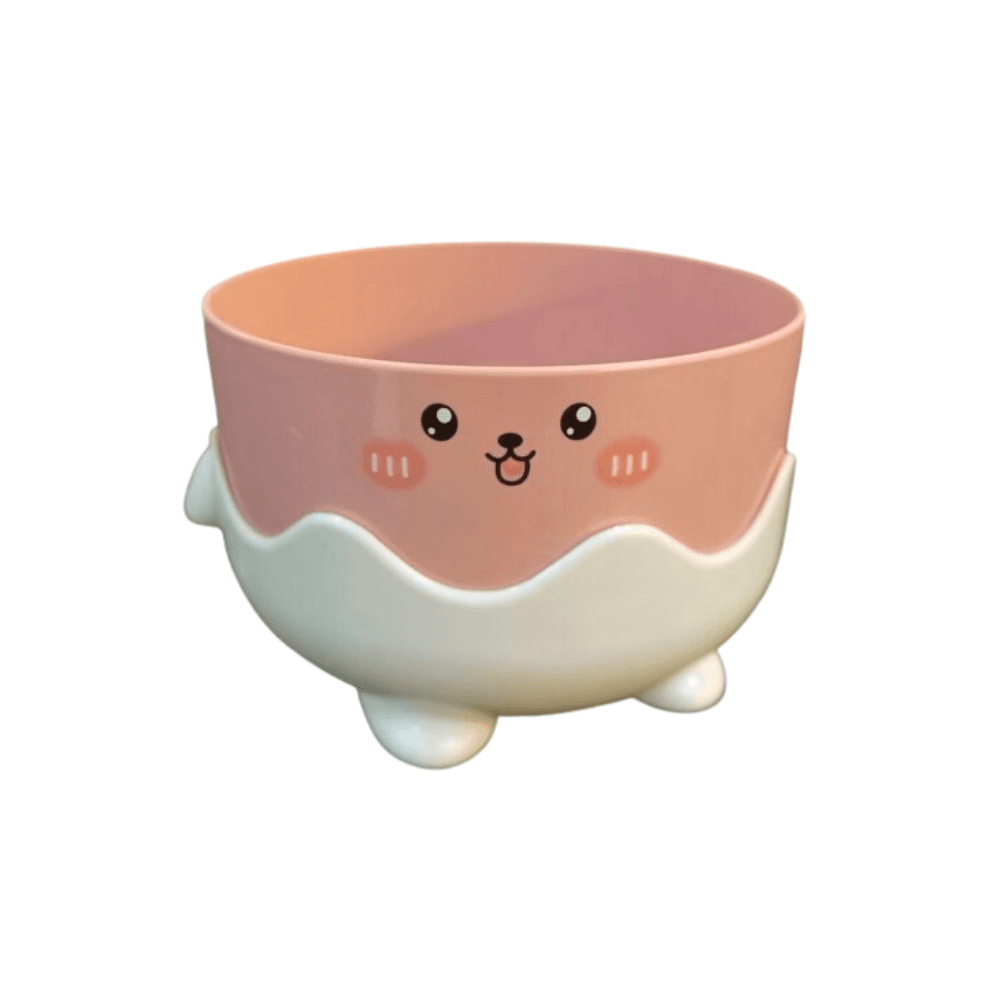 Premium Pet Eggshell Food Bowl with Plastic Neck Protection