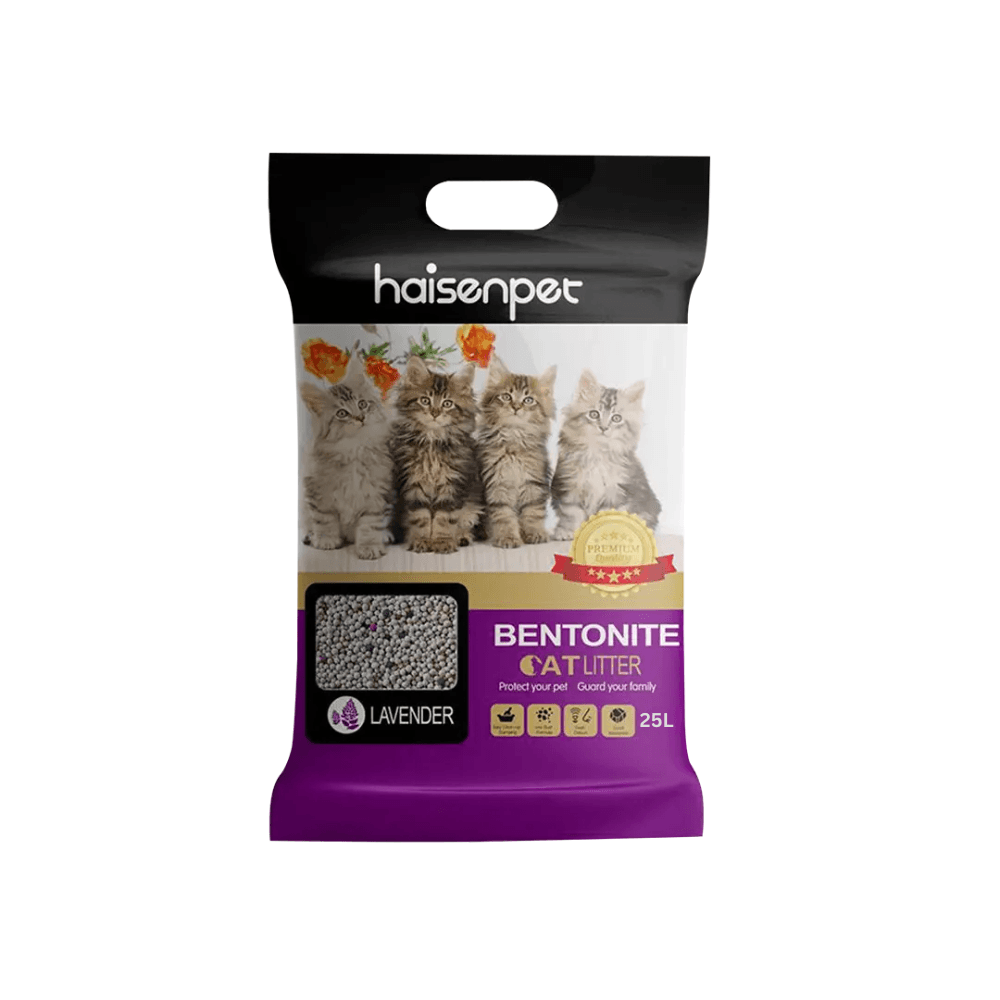 Haisenpet Bentonite Cat Litter Lavender 25L