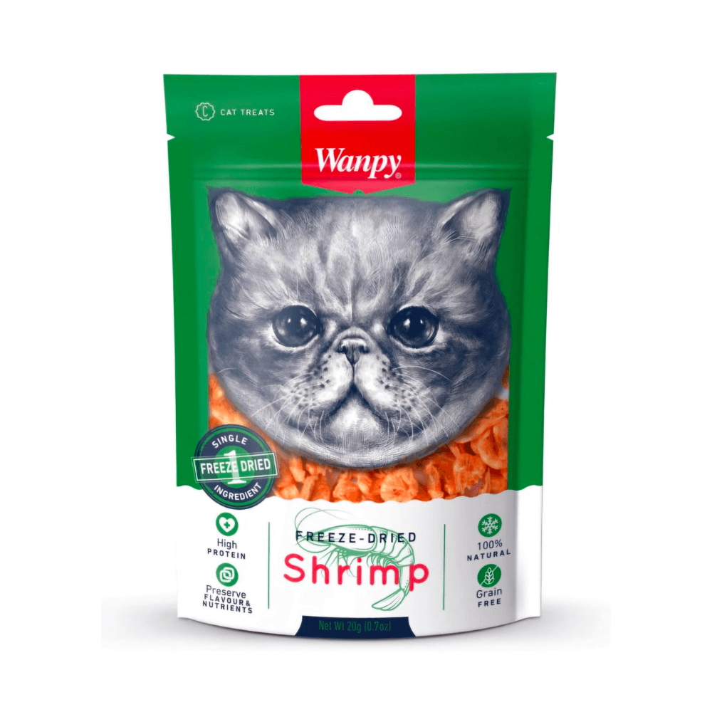 Wanpy Freeze Dried Cat Treat Shrimp 20gm