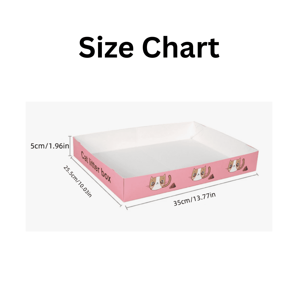 Medium Disposable & Portable Folding Cat Litter Box